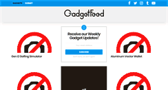 Desktop Screenshot of gadgetfeed.com
